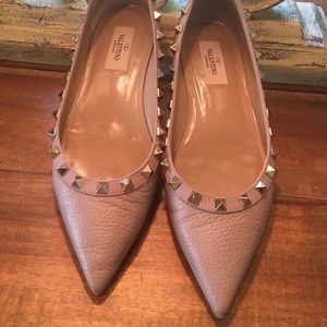 Valentino Rockstud Ballerina Flats